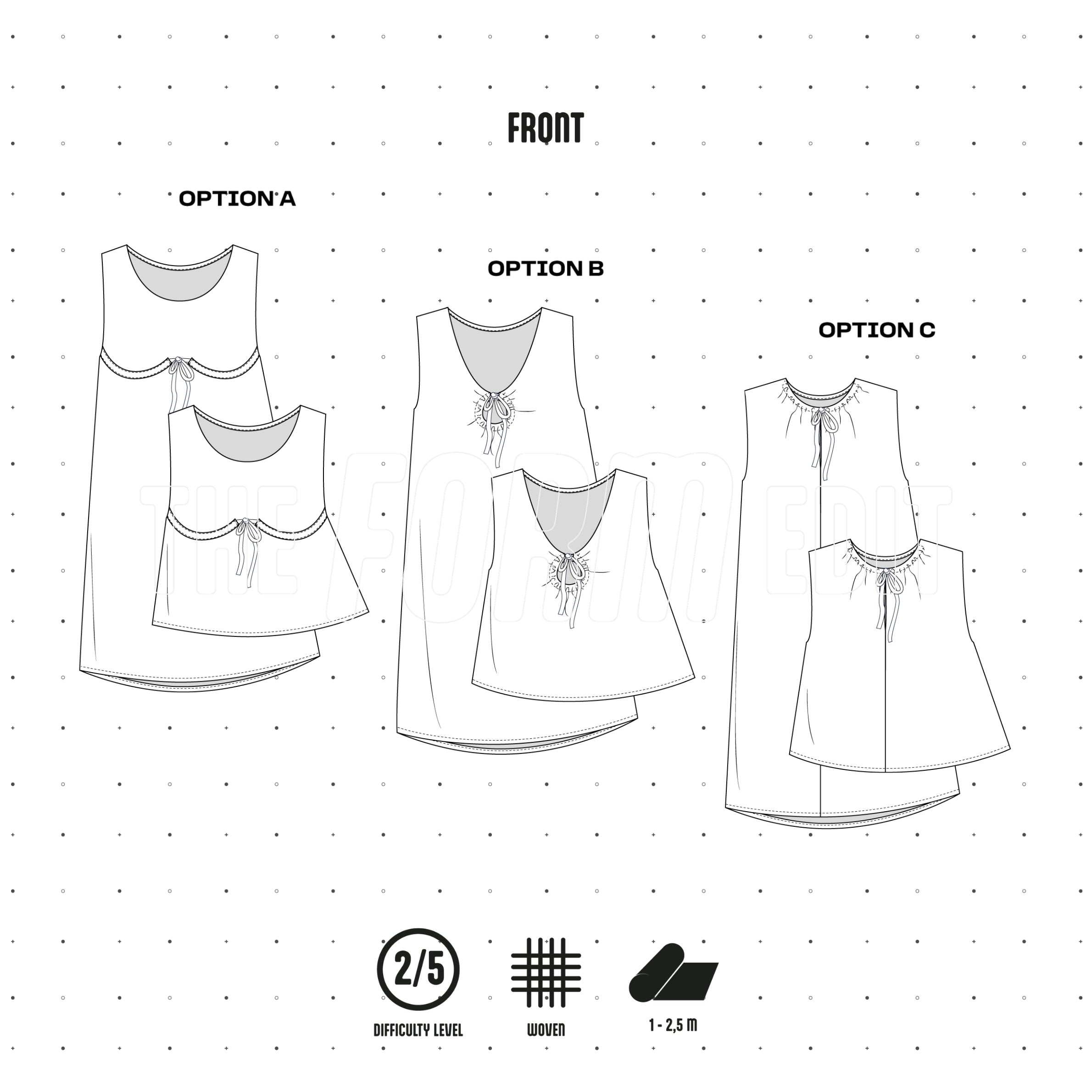 BUNDLE001 - Trio de hauts et robes sans manches