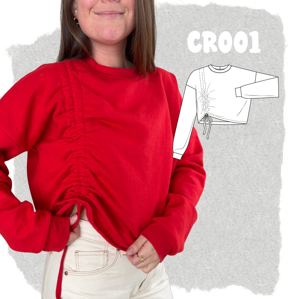 CR001 - Crewneck avec coulisse vertcale