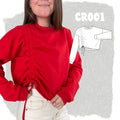 CR001 - Crewneck avec coulisse vertcale